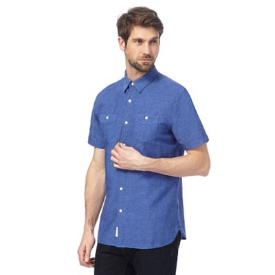 Blue Linen Blend Shirt (3-16yrs)